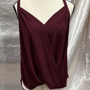 Naked Zebra Deep Red Camisole Top